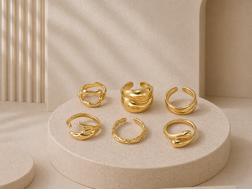 LIDIA SCULPT — Set di Anelli