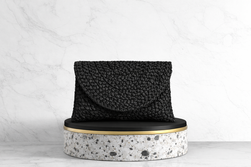 Borsa di Paglia Nera