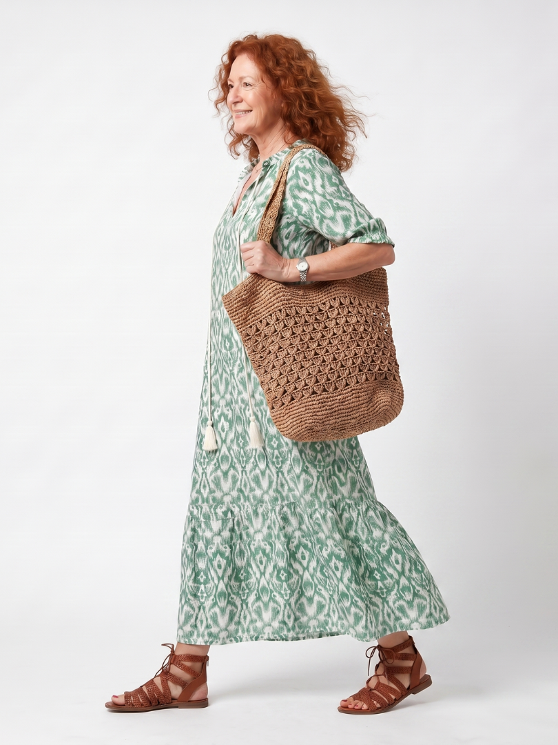 Ilara — Abito Midi con Scollo a V