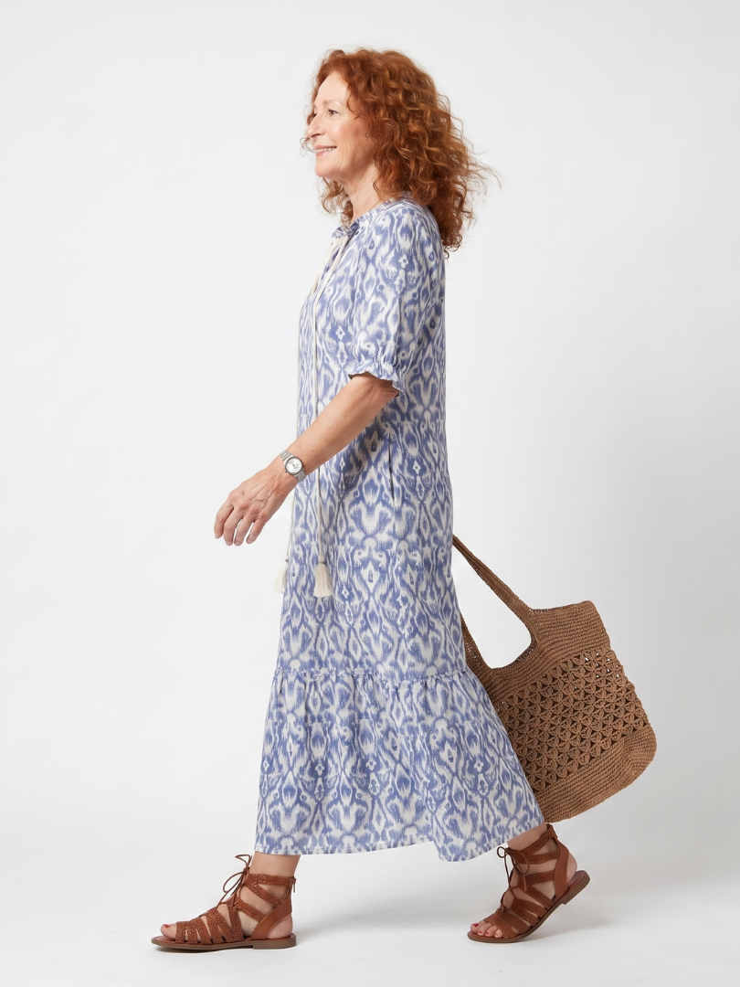 Ottoline — Abito Midi con Fiocco a Nappine