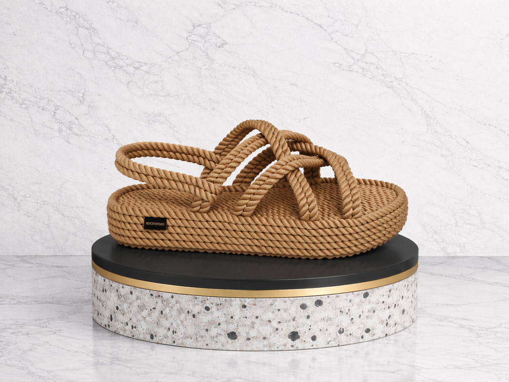 Boho Platform Natural — Sandali