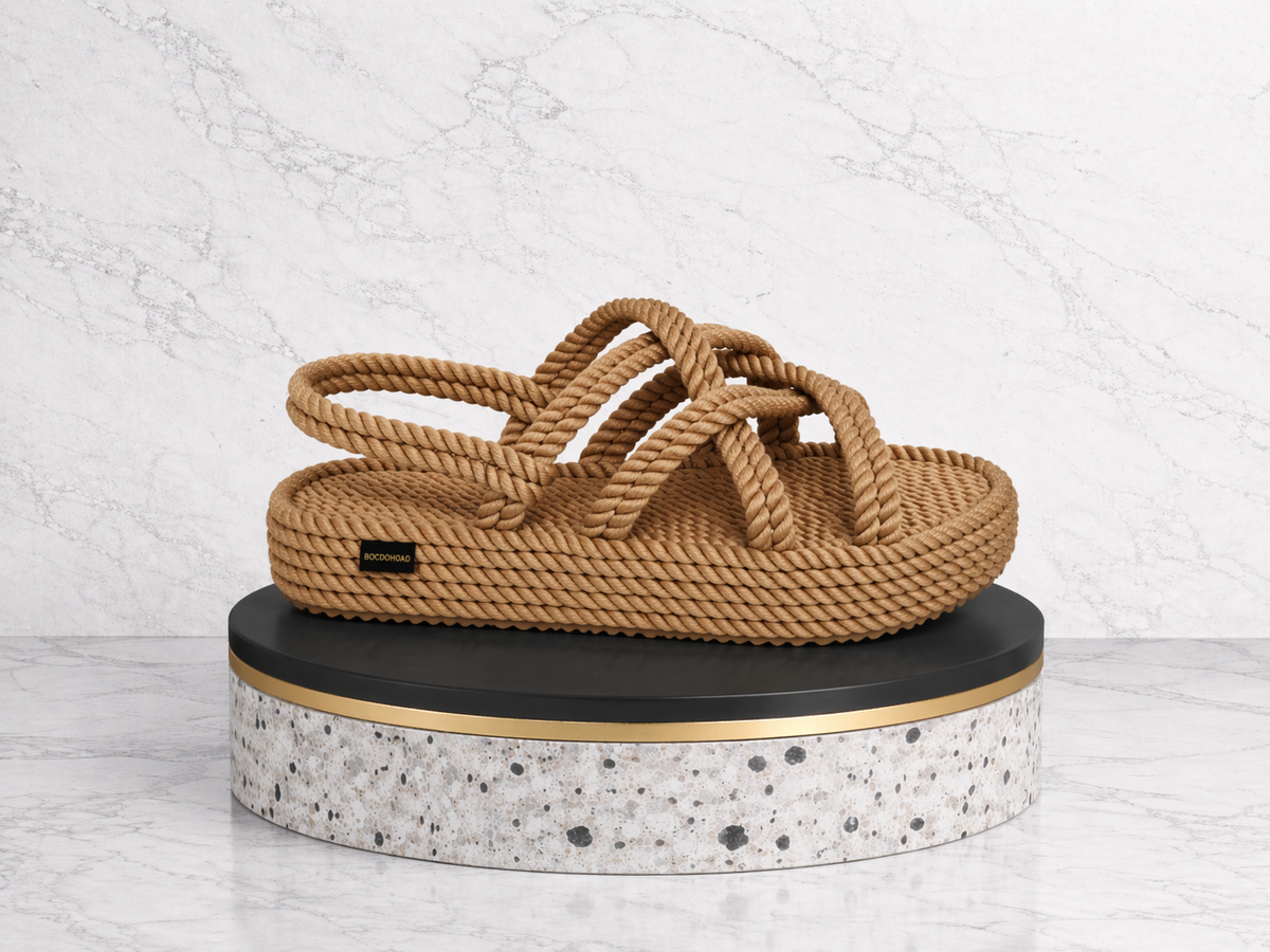 Boho Platform Natural — Sandali