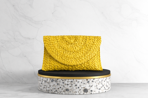 Borsa di Paglia Gialla