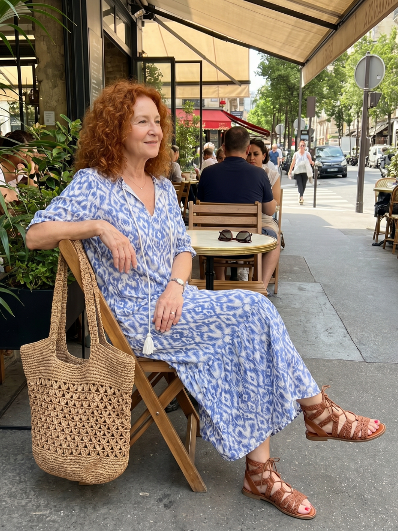 Ottoline — Abito Midi con Fiocco a Nappine