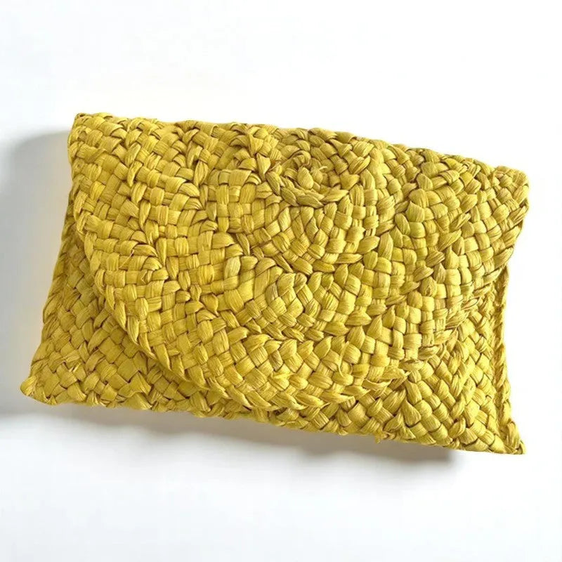 Borsa di Paglia Gialla
