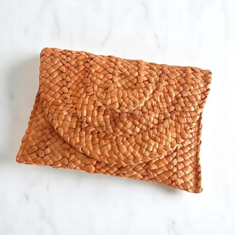 Borsa di Paglia Arancione