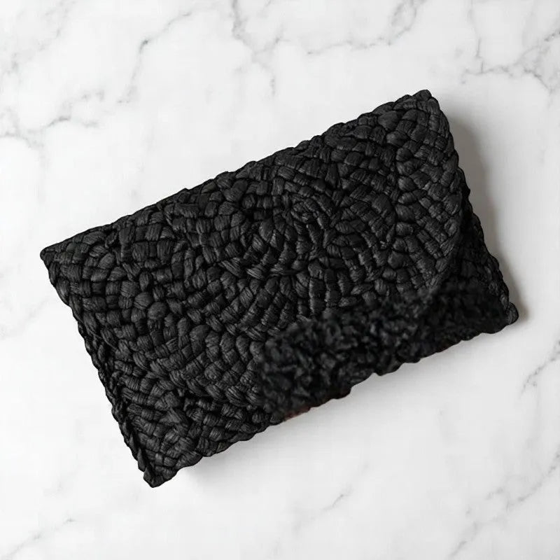 Borsa di Paglia Nera