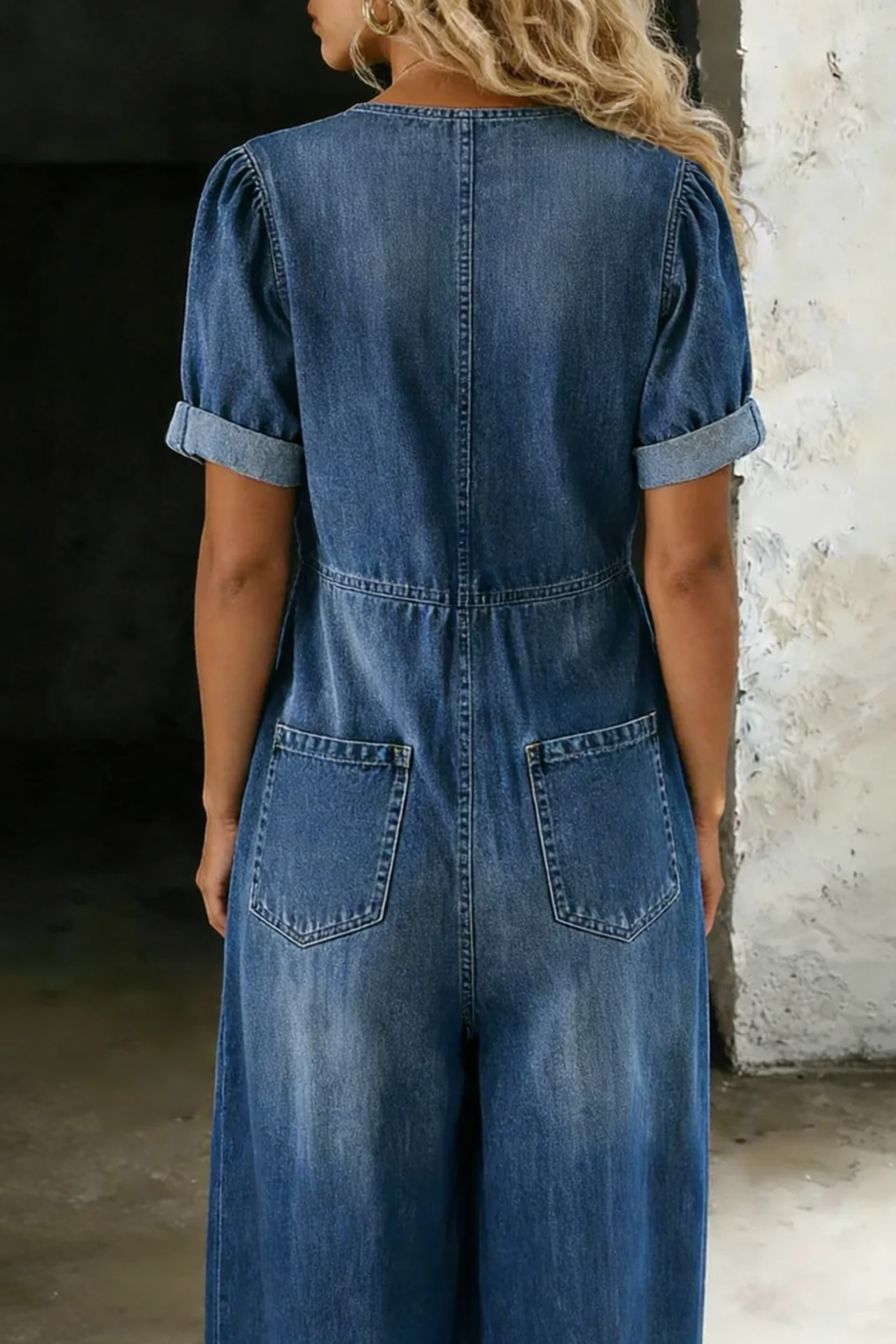 Maya — Tuta Corta in Denim