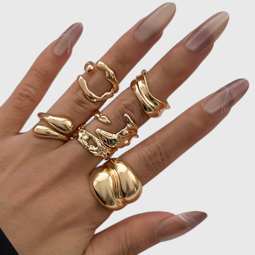 LIDIA SCULPT — Set di Anelli