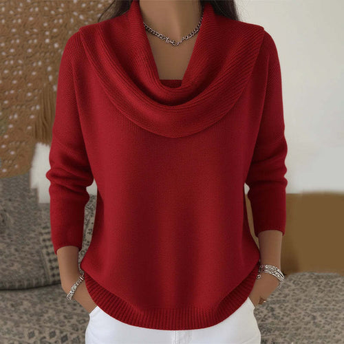 Julia — Maglione con Collo Drappeggiato
