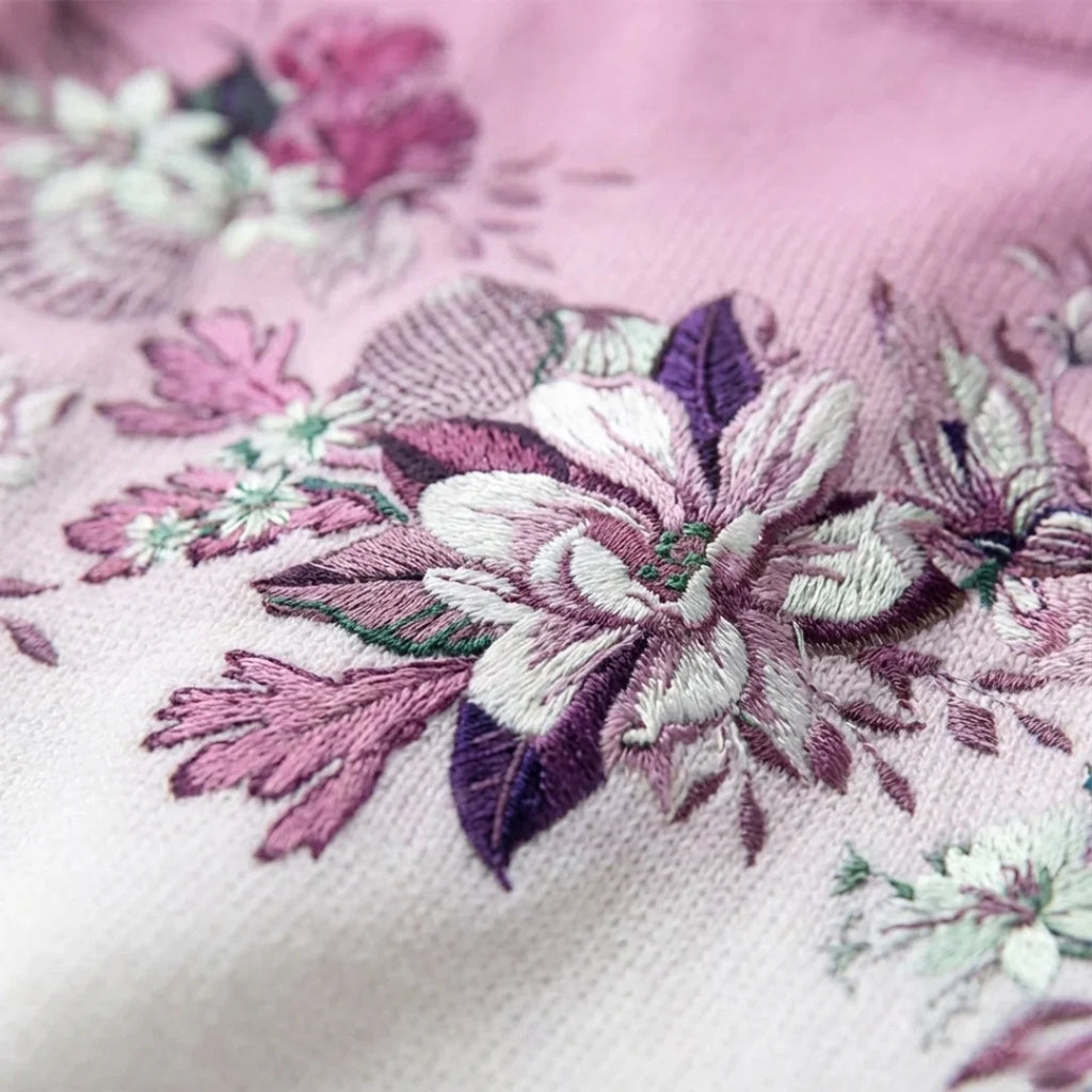 Alba — Maglione Floreale a Collo Alto