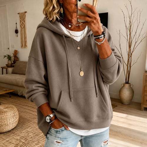 Ella — Maglione Oversize con Cappuccio