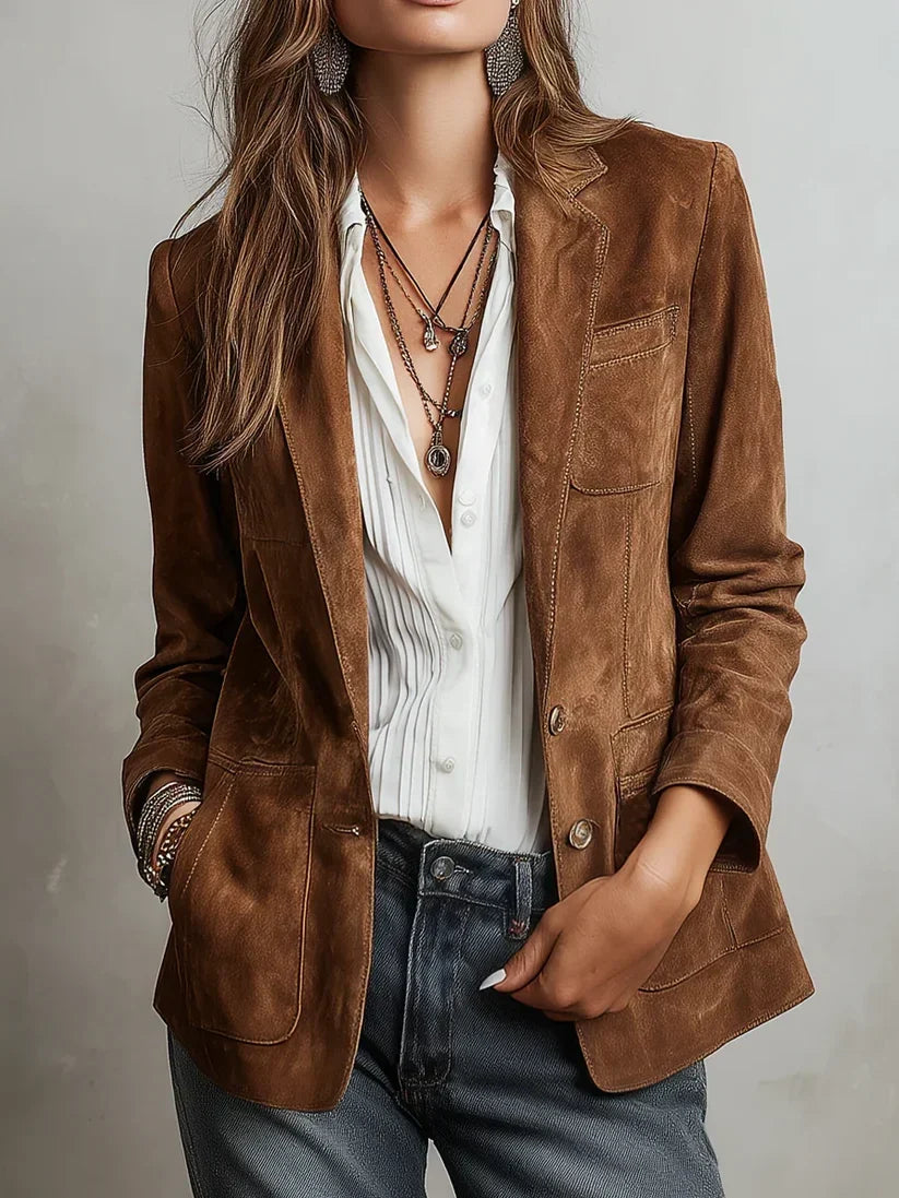 Cecilia — Blazer Vintage Marrone