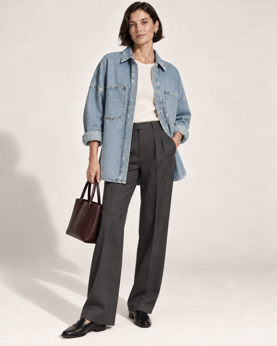 Giulia — Giacca Camicia in Denim