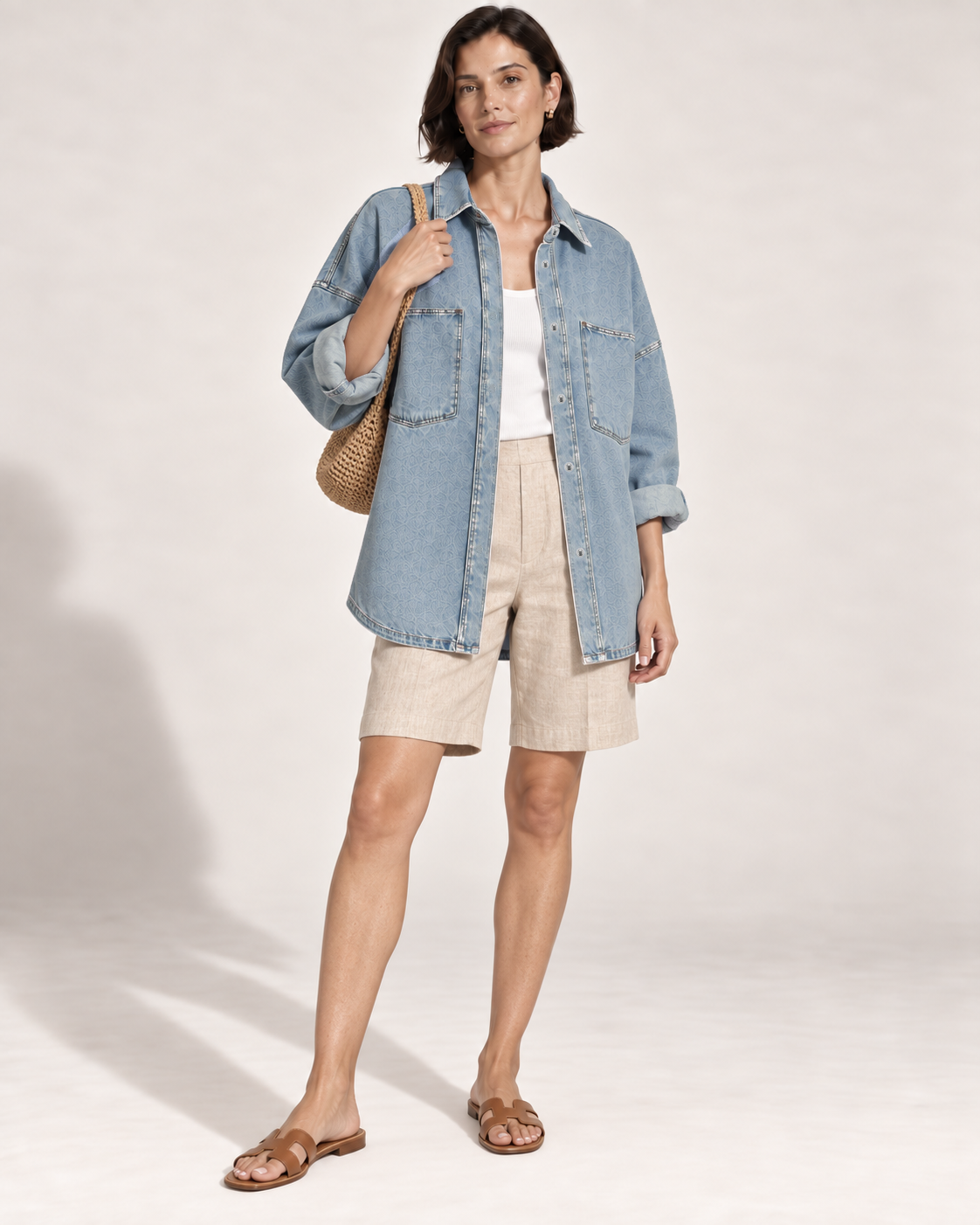 Giulia — Giacca Camicia in Denim weekend
