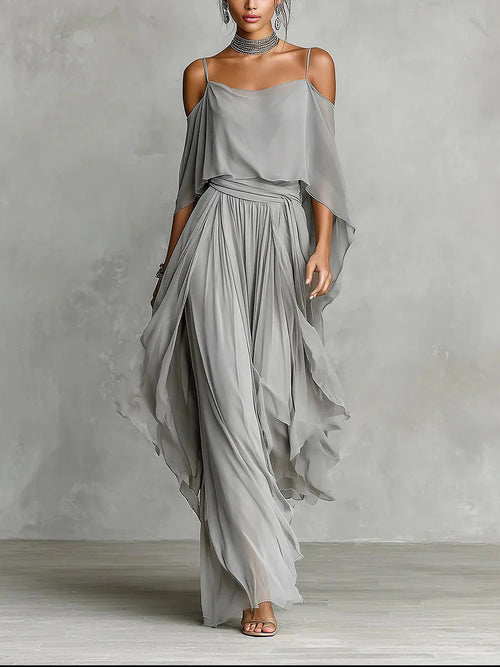 Emilia — Completo Fluido in Chiffon