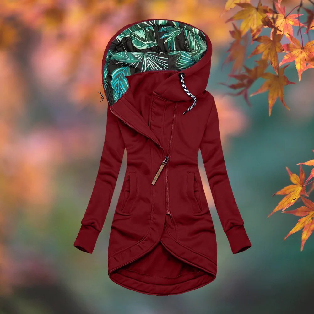 Ann chaqueta de entretiempo roja