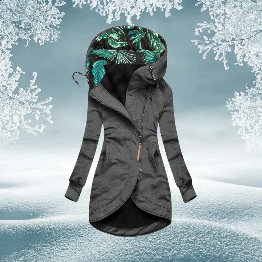 Ann chaqueta de entretiempo gris