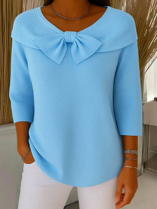 Trinidad — Maglione con Fiocco e Girocollo