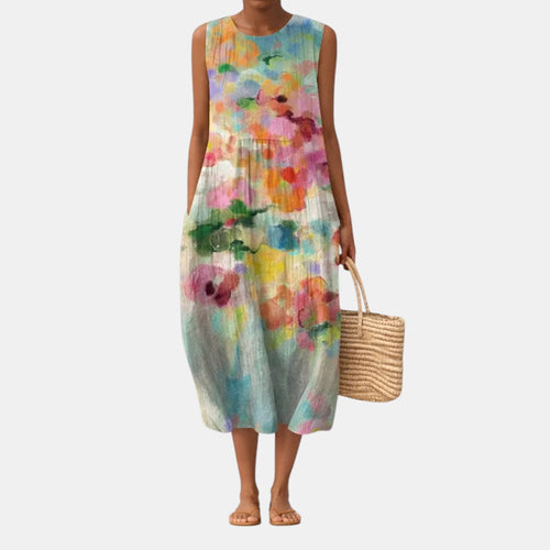 Chiara — Abito Midi Multicolore