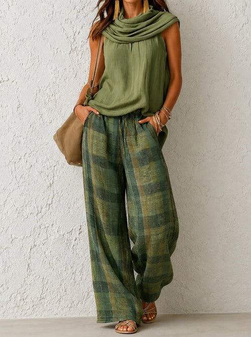 Ana — Completo Blusa Fluida e Pantaloni Ampi
