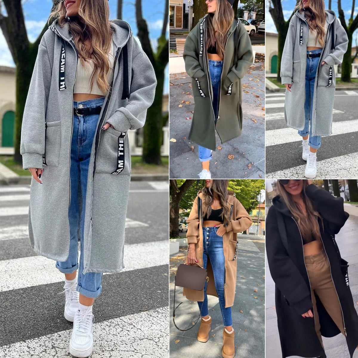 Lola — Cappotto Felpa con Cappuccio